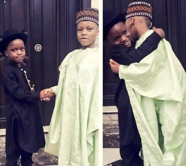 So cute!! Kids Dress As Jonathan And Buhari [See Photos]